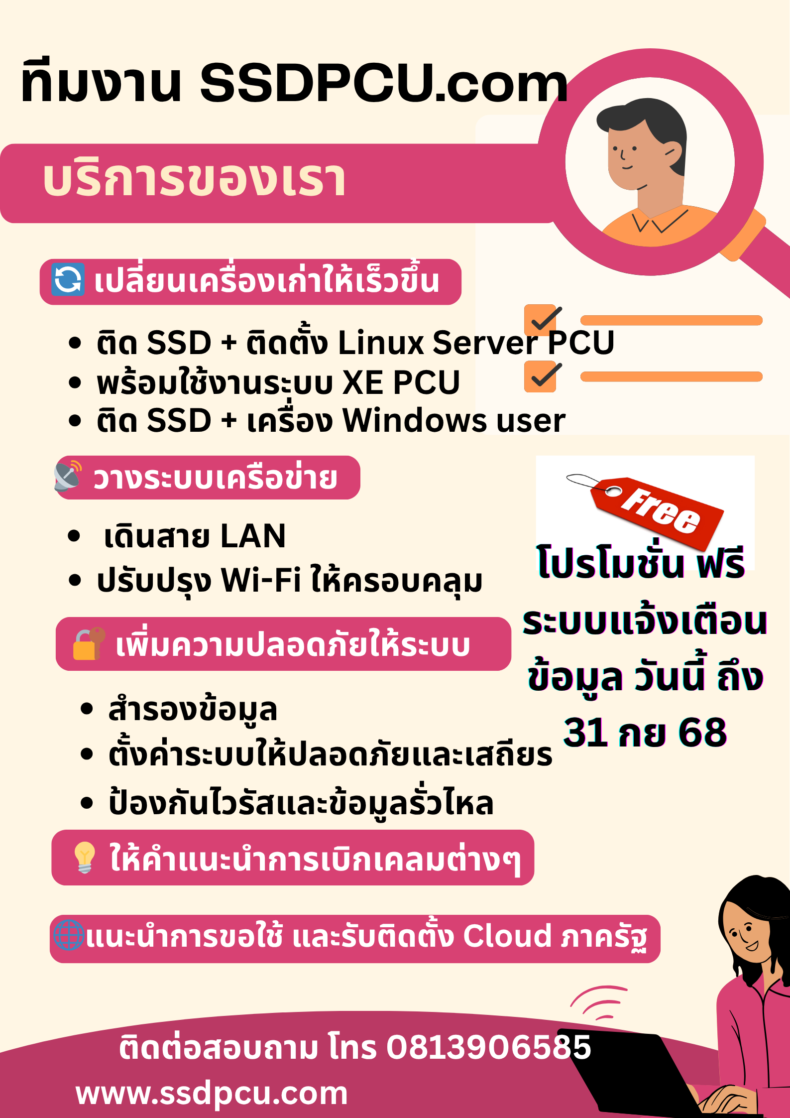 ภาพบริการ SSD PCU